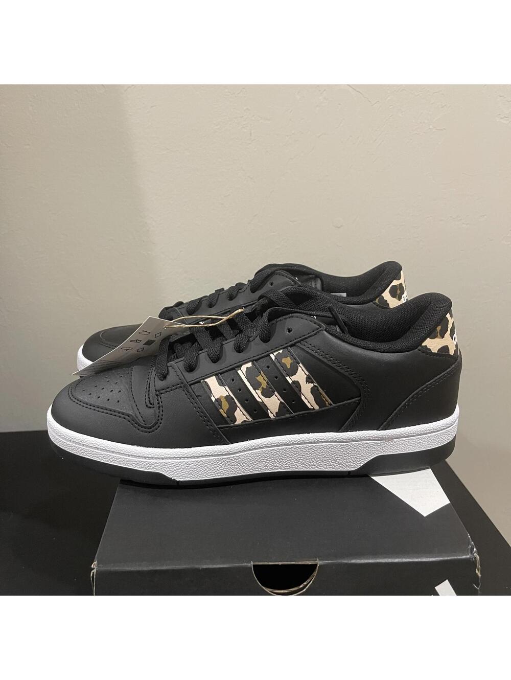 Adidas Break Start Low Sneakers - Black Cheetah - W 7 - New w Box